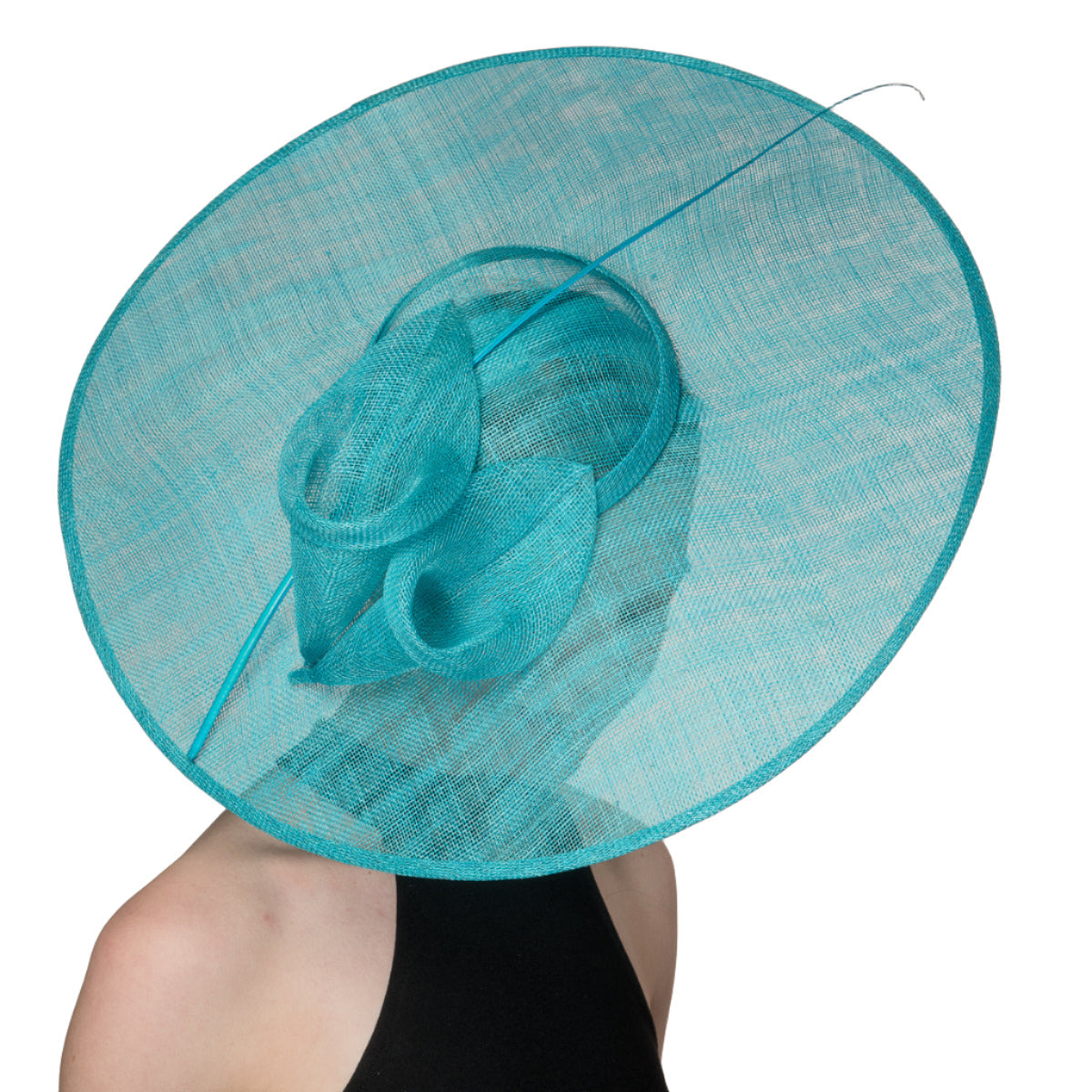|  Coral Sinamay Fascinator Cocktail Hat