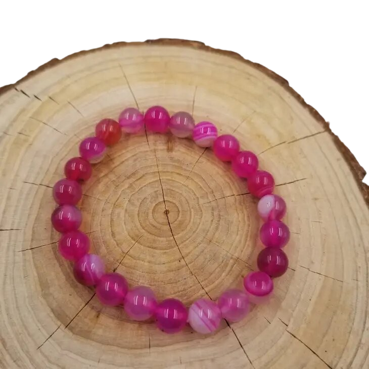 CJ | Vintage Stone Crystal Bracelet Ruby Red