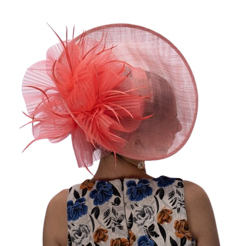 Charmaine | Large Sinamay with Pleated Bow Fascinator