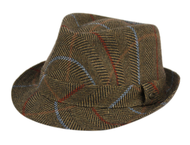 Duke | Plaid Stingy Brim Hat Khaki