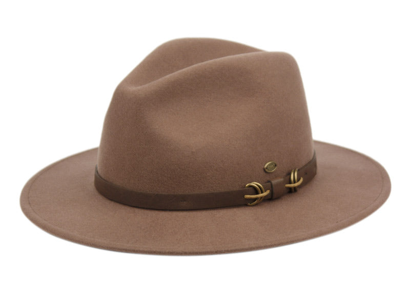 Morgan | Flat Brim Wool Felt Fedora