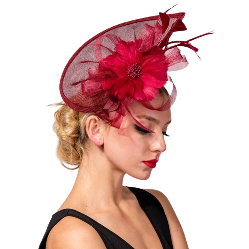 Haleigh | Beaded Pistil Feather Fascinator