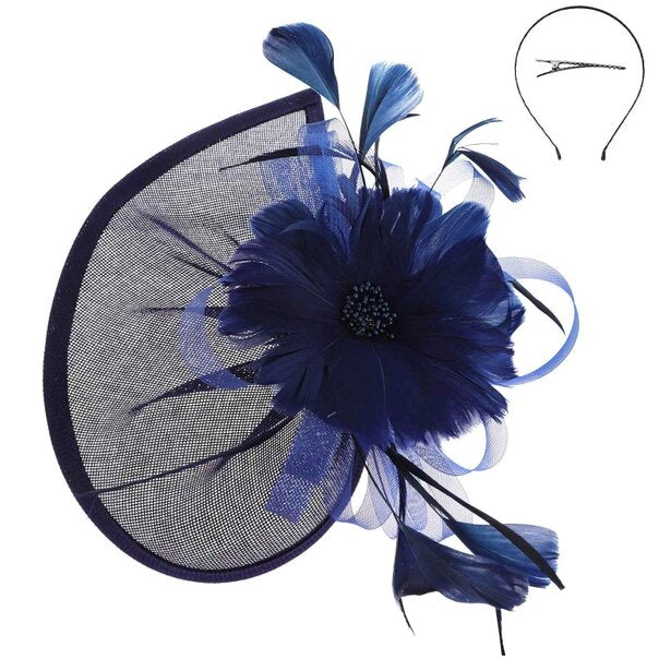 Haleigh | Beaded Pistil Feather Fascinator