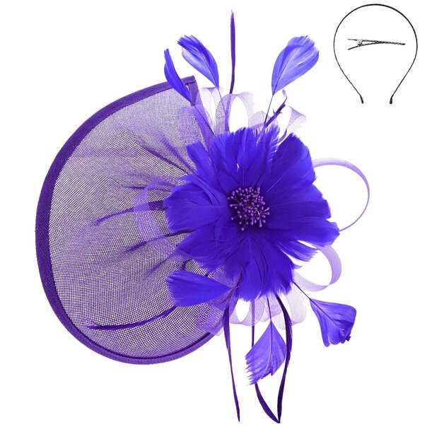 Haleigh | Beaded Pistil Feather Fascinator