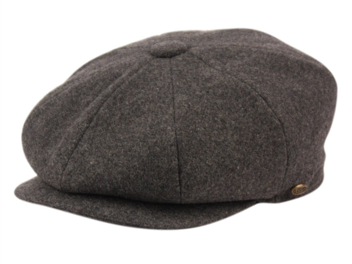 Skip | Wool Felt Newsboy Cap Charcoal Gray