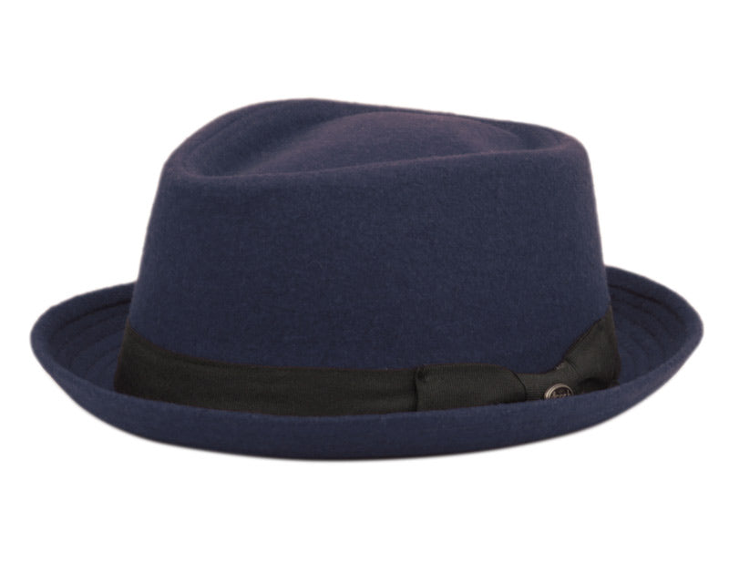 Raphael | Trilby Wool Fedora Hat navy Blue