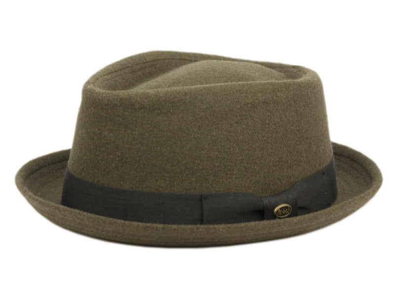 Raphael | Trilby Wool Fedora Hat Olive Green