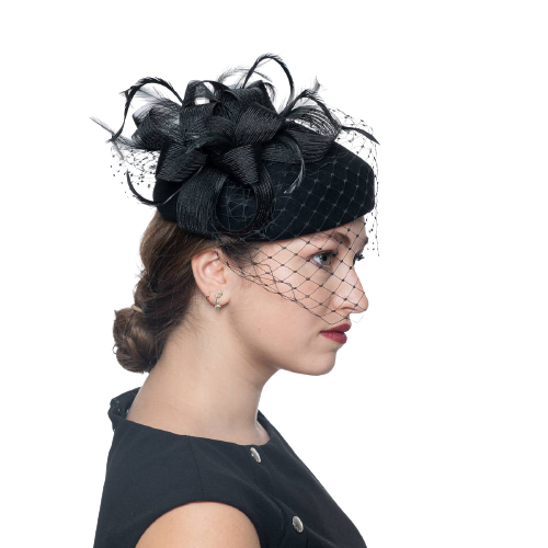 Alyssia | Pillbox Wool Felt Hat