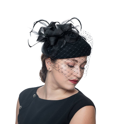 Alyssia | Pillbox Wool Felt Hat