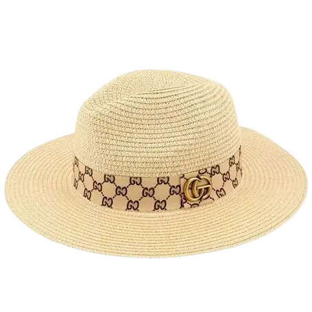 Sydney | Charm Print Straw Fedora Hat