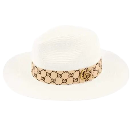 Sydney | Charm Print Straw Fedora Hat