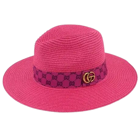 Sydney | Charm Print Straw Fedora Hat