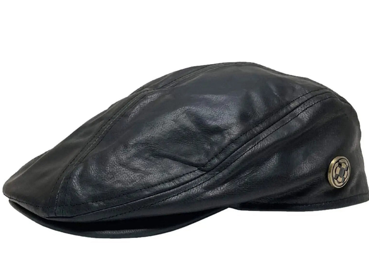 Booker | Leather Cap Black