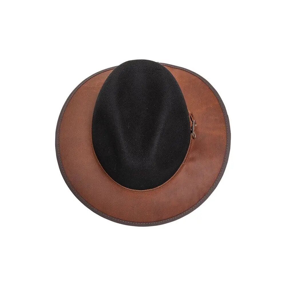 Josey | Felt and Leather Fedora Hat
