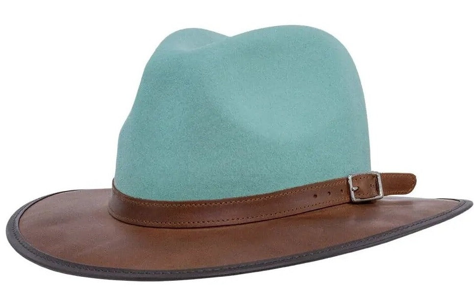 Josey | Felt and Leather Fedora Hat