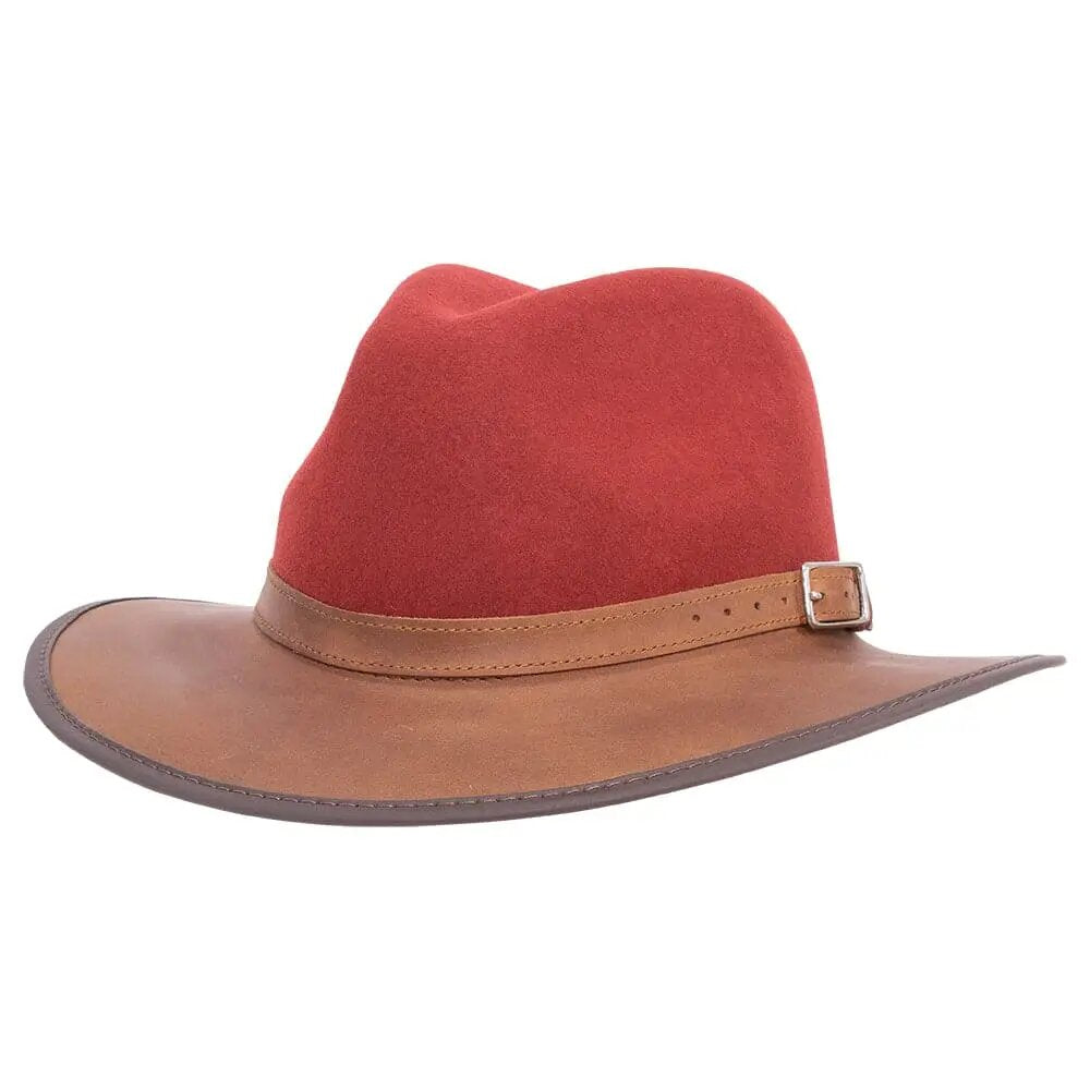 Josey | Felt and Leather Fedora Hat