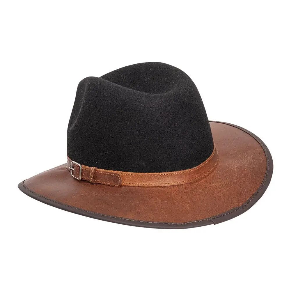 Josey | Felt and Leather Fedora Hat