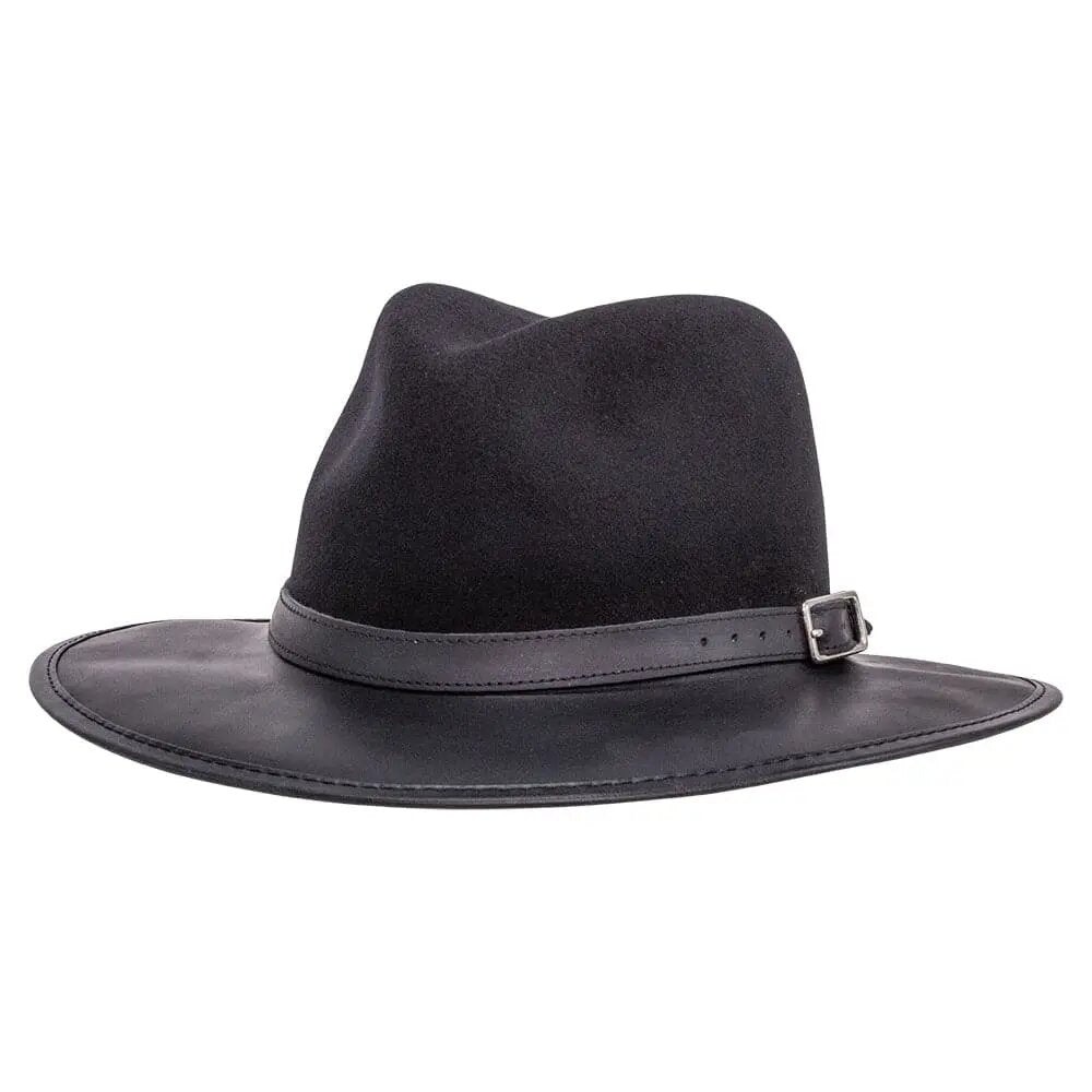 Josey | Felt and Leather Fedora Hat