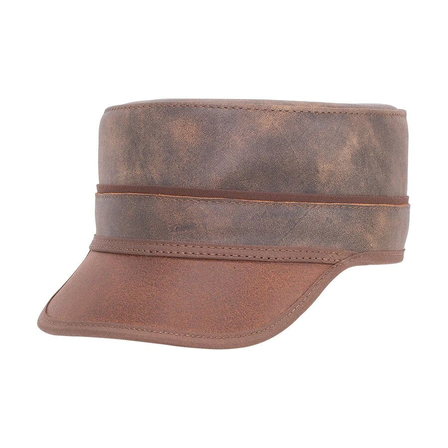 Niko | Leather Rocker Cap