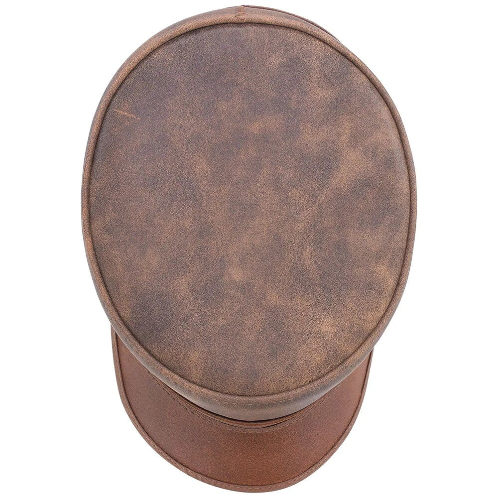 Niko | Leather Rocker Cap