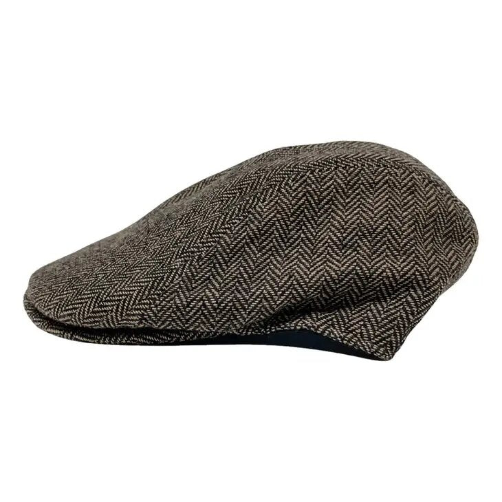Mac | Newsboy Flat Cap Brown