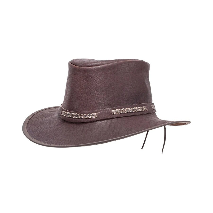 Tyson | Leather Packable Hat