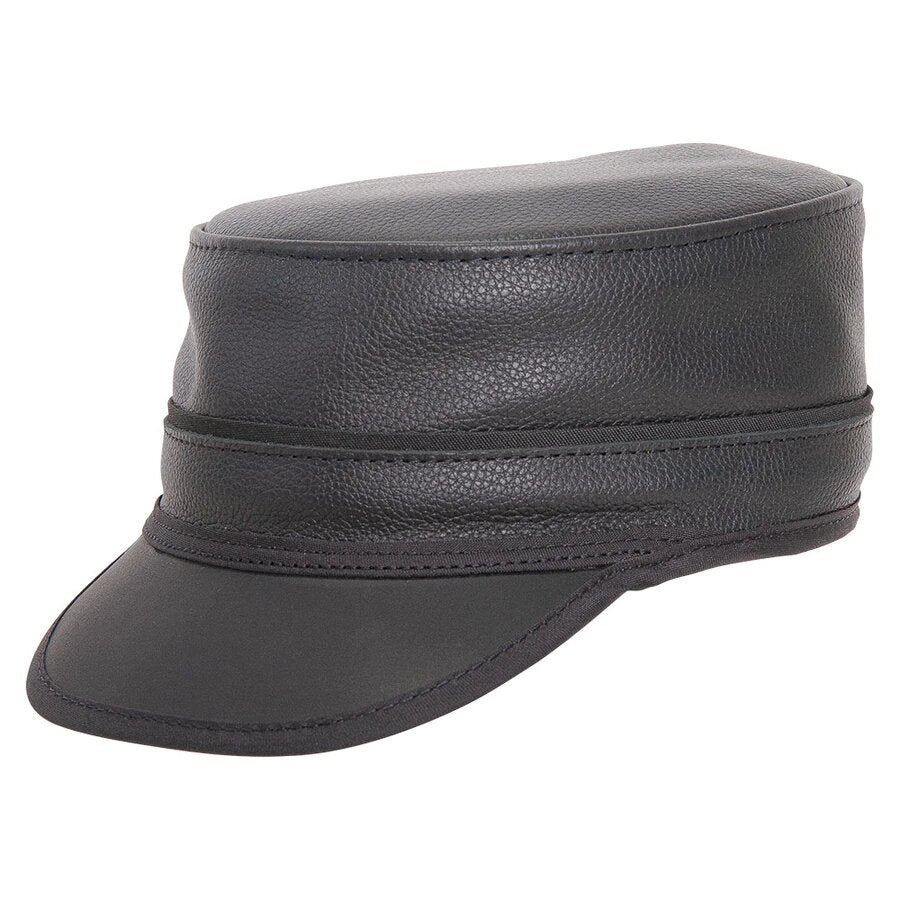 Niko | Leather Rocker Cap