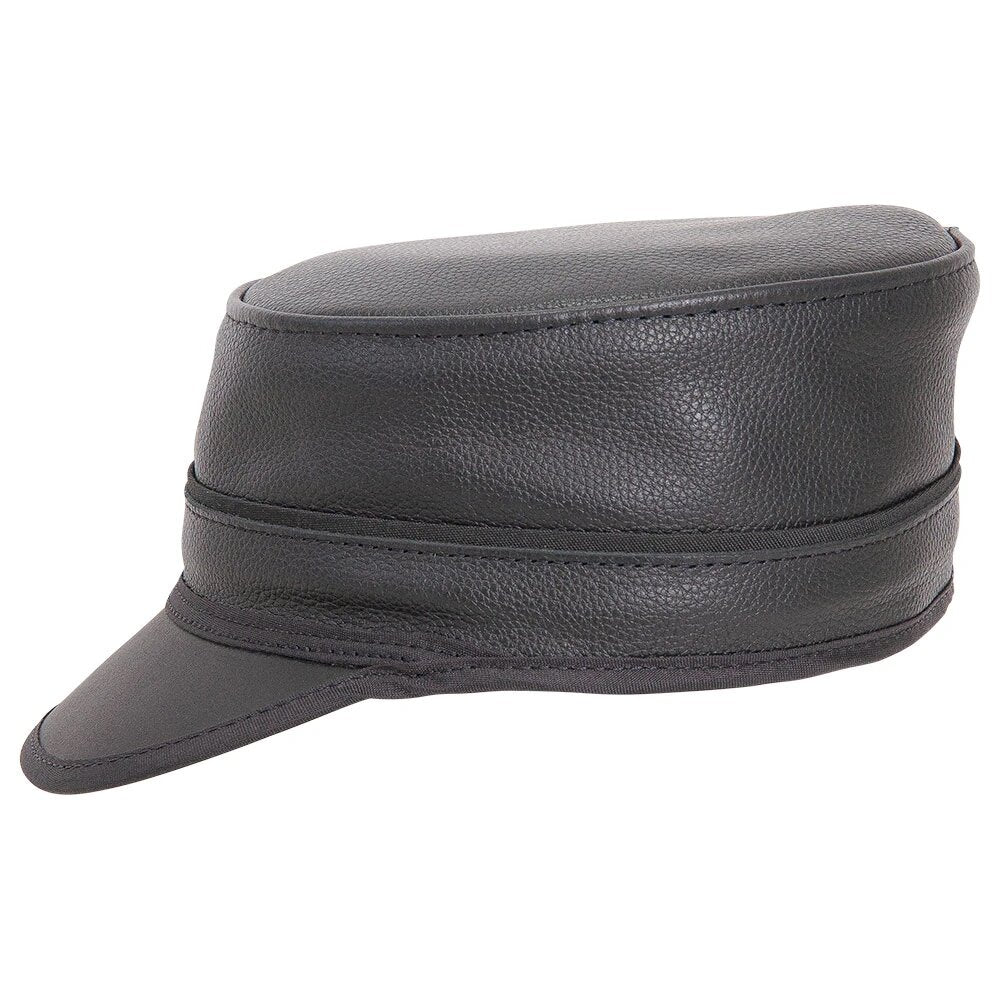 Niko | Leather Rocker Cap