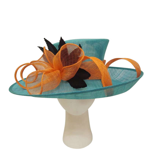Hayley | Tri-Color Sinamay Dress Hat