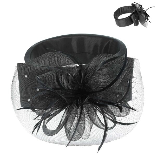 Alori | Floral Netted Mesh Fascinator Headband