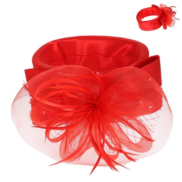 Alori | Floral Netted Mesh Fascinator Headband