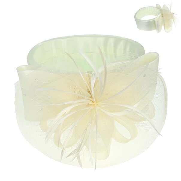 Alori | Floral Netted Mesh Fascinator Headband