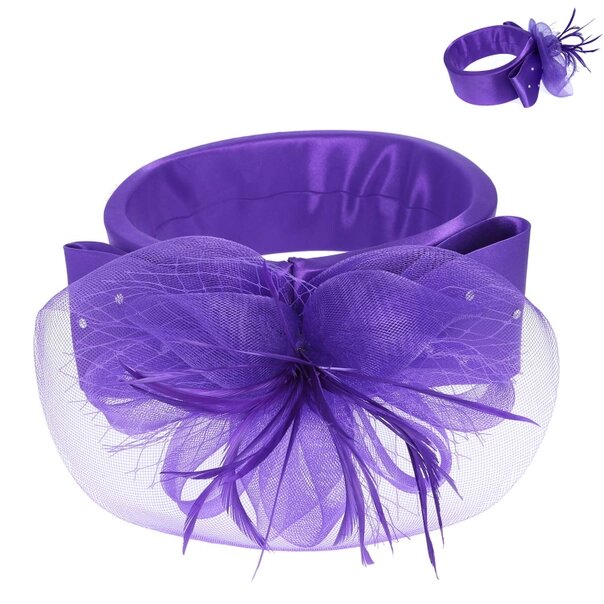 Alori | Floral Netted Mesh Fascinator Headband