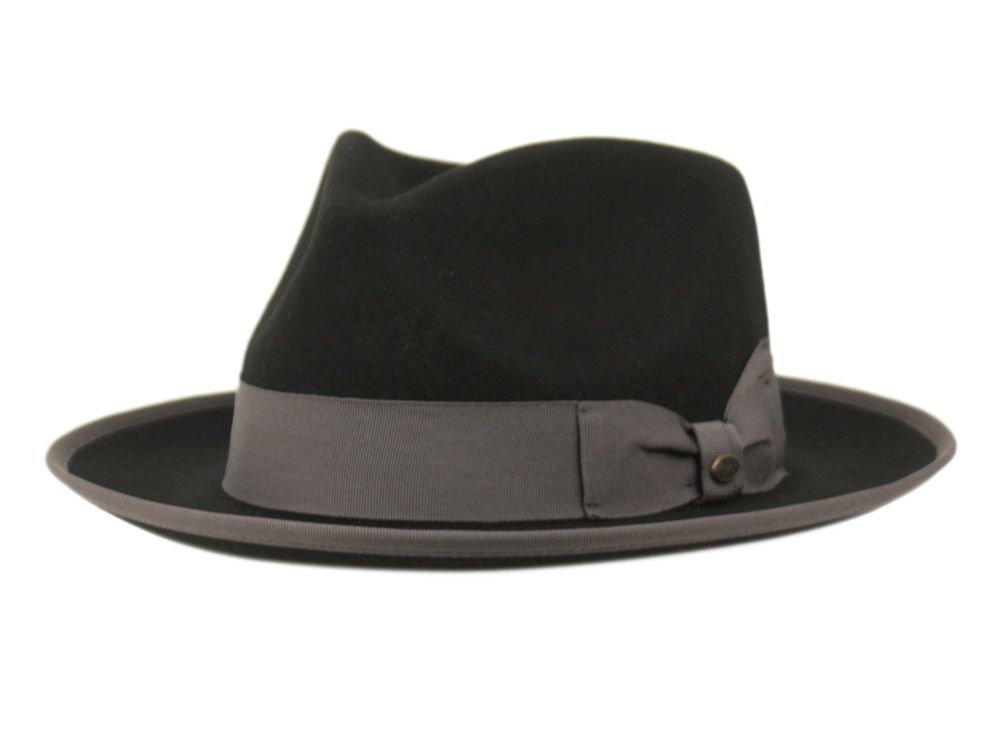 Bogart | Black Wool Felt Fedora Hat