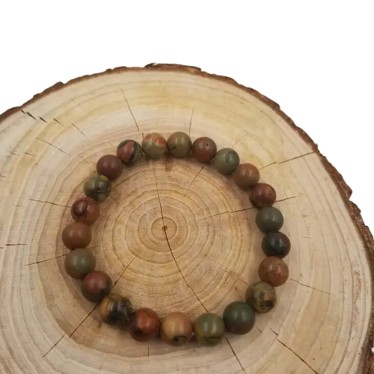 CJ | Vintage Stone Crystal Bracelet Brown
