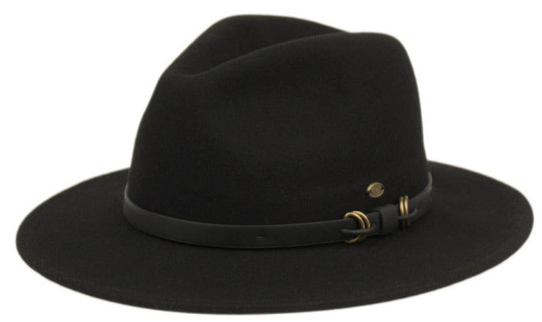 Morgan | Flat Brim Wool Felt Fedora