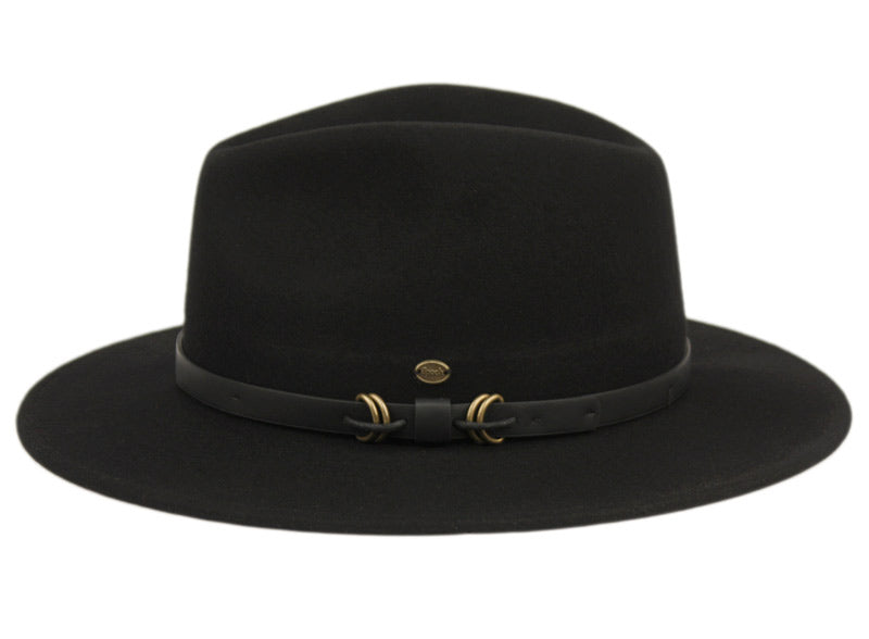 Morgan | Flat Brim Wool Felt Fedora