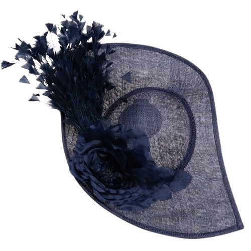 Sanchi | Flowers and Feathers Sinamay Fascinator