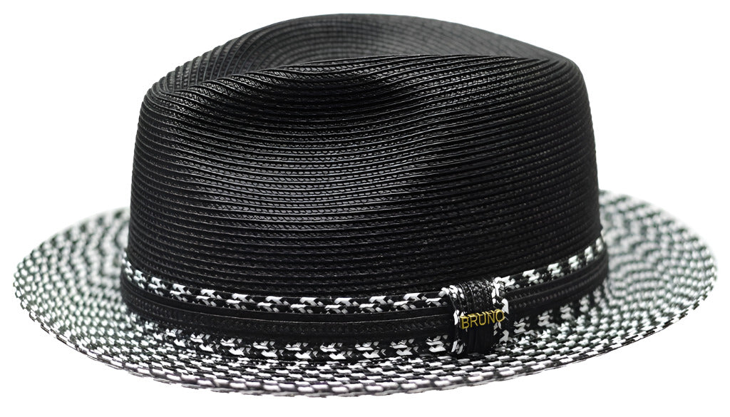 Valentino | Two Tone Straw Fedora Hat
