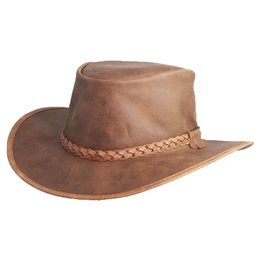 Cooper | Leather Outback Hat 