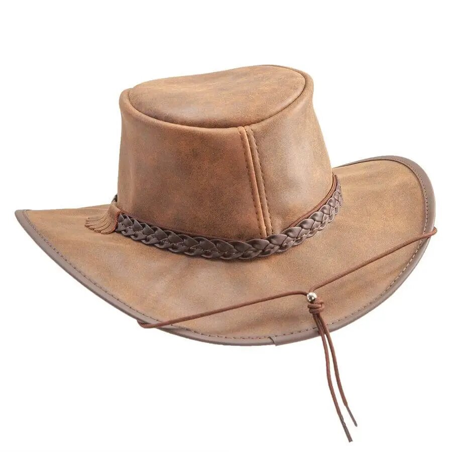 Cooper | Leather Outback Hat 