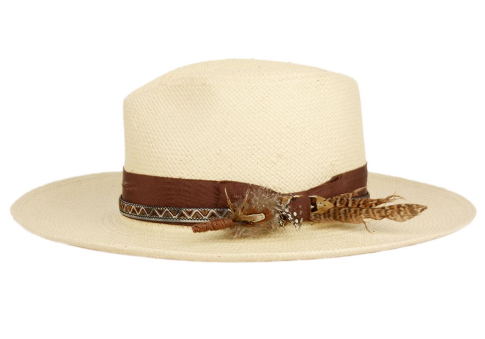 Creed | Wide Brim Straw Fedora Hat