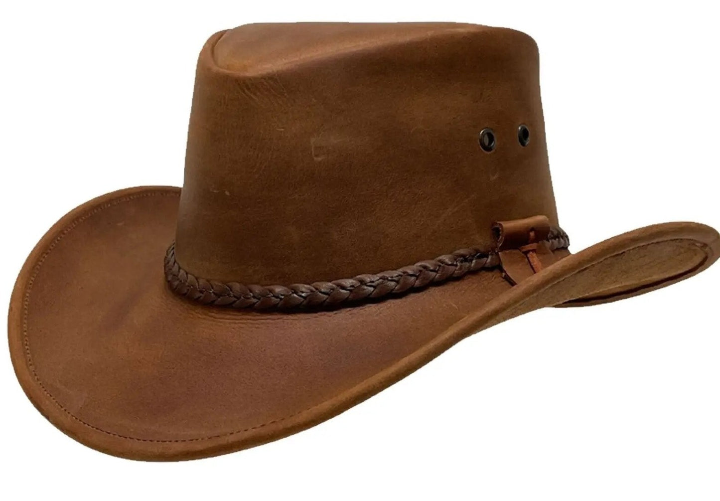 Dundee | Leather Outback Hat