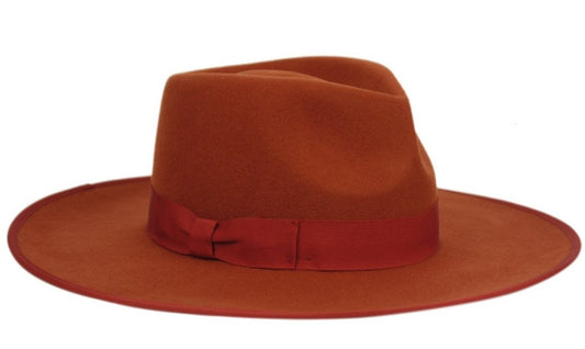 Gustavo | Wide Brim Wool Felt Fedora Hat