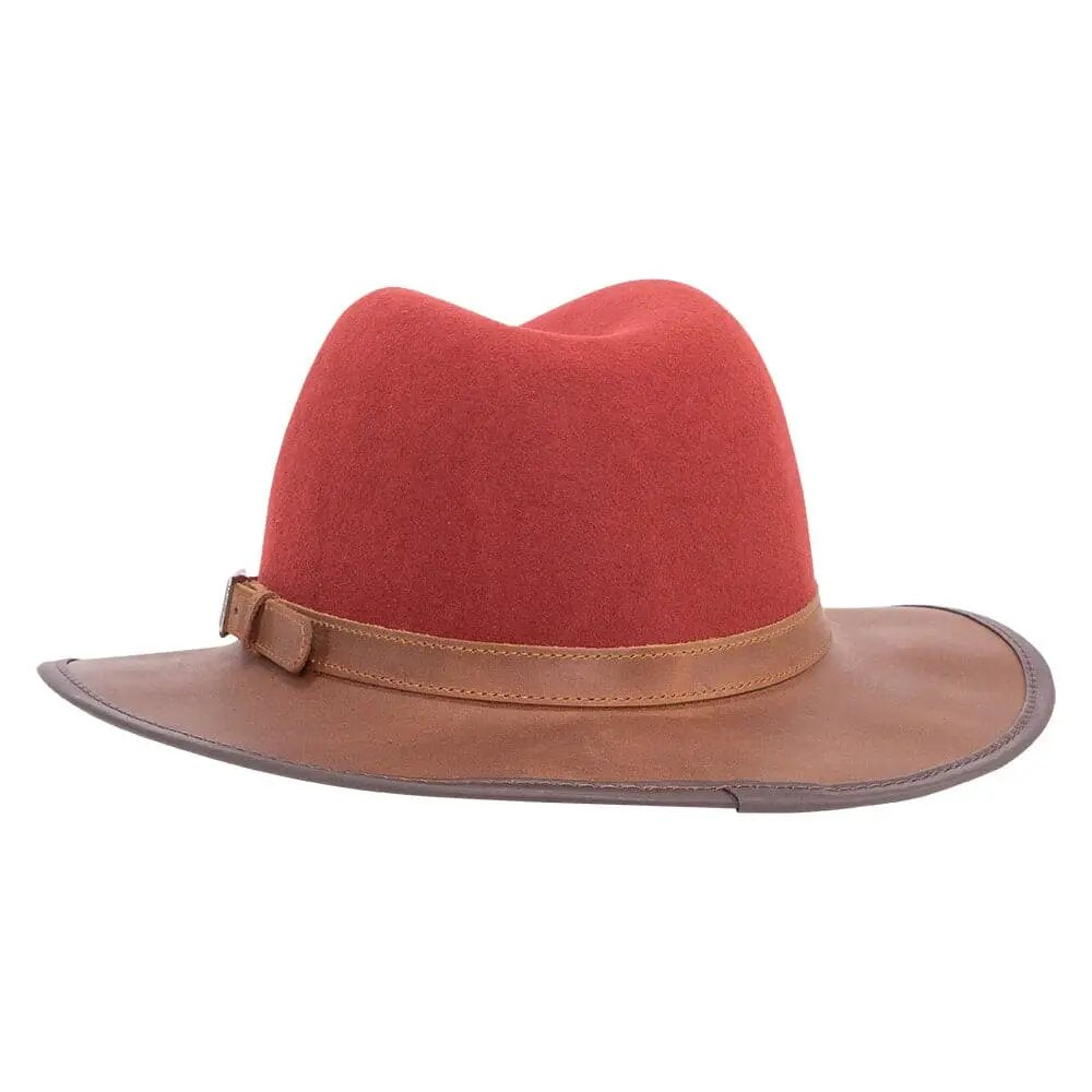 Josey | Felt and Leather Fedora Hat
