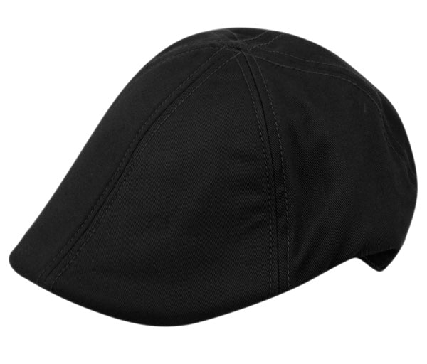 Luca | Cotton Duckbill Cap Black