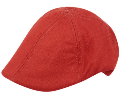 Luca | Cotton Duckbill Cap Cherry