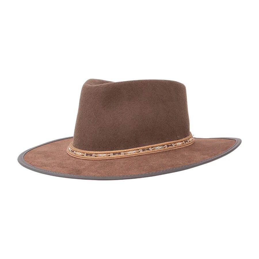 Mitchum | Wool Felt and Suede Fedora Hat