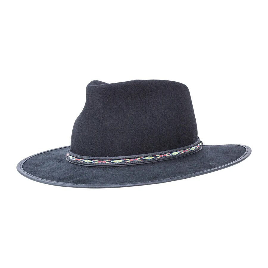 Mitchum | Wool Felt and Suede Fedora Hat