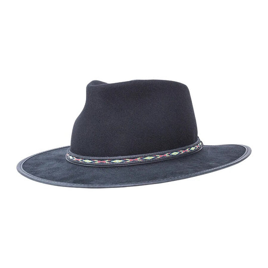 Mitchum | Wool Felt and Suede Fedora Hat